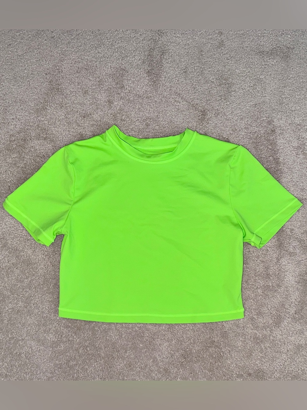 Skims Neon Green Swim Crop Top